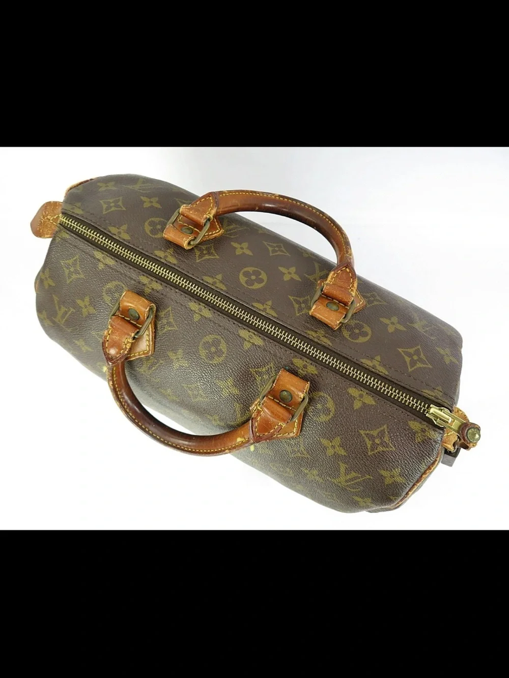 Louis Vuitton Brown Monogram Duffel Bag with Vachetta Trim